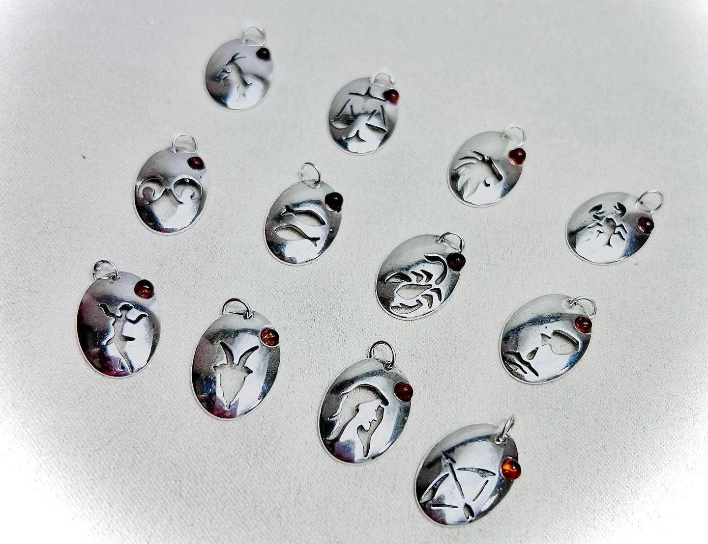 Zodiac Pendants - SilverAmberJewellery