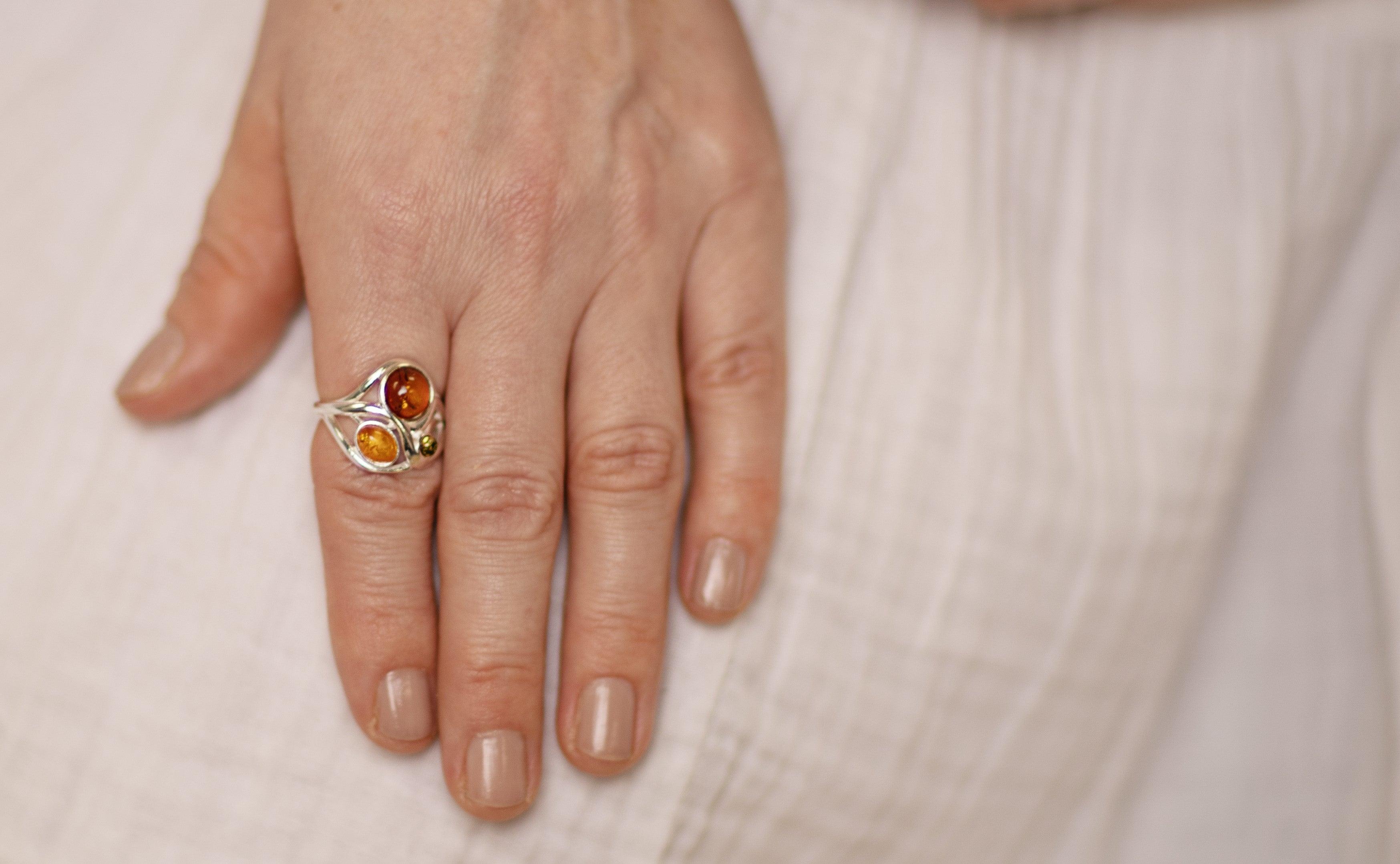 Adjustable Rings - SilverAmberJewellery