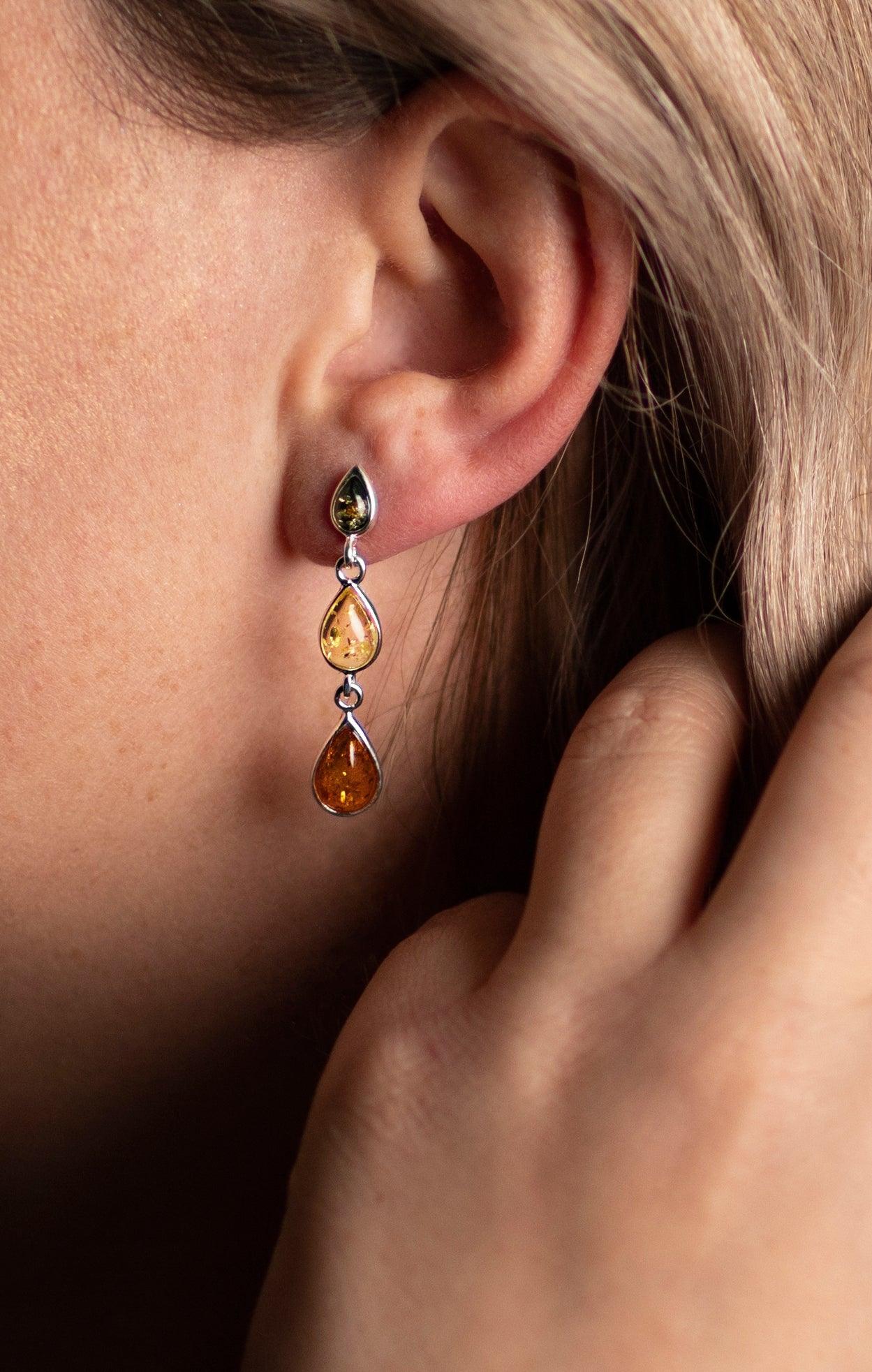Drop Earrings - SilverAmberJewellery