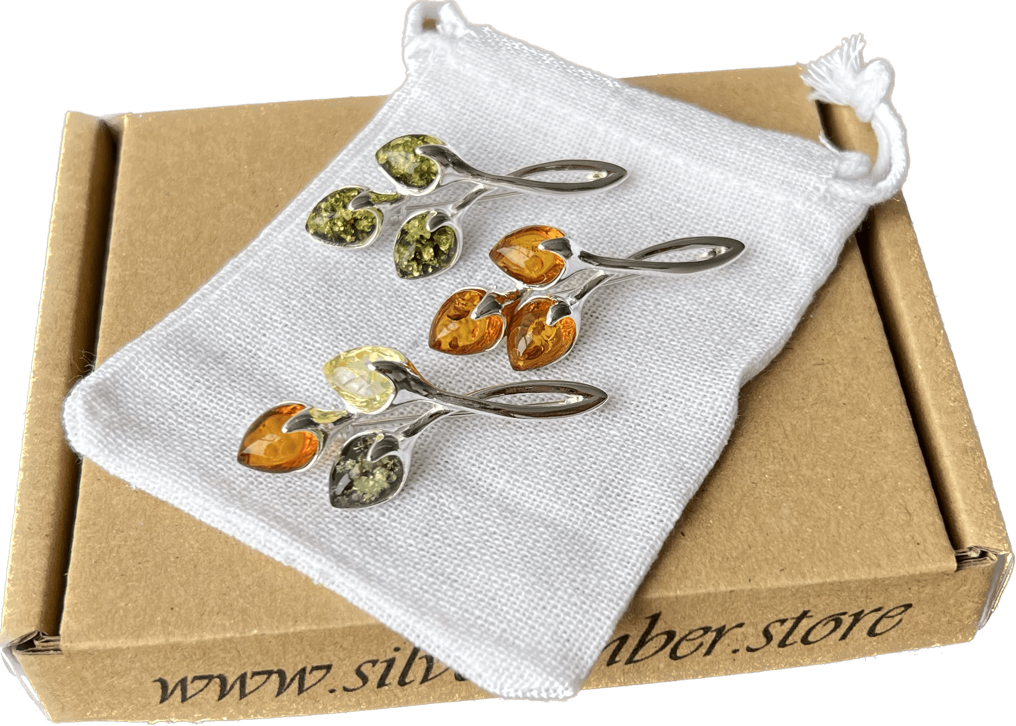 Classic Brooches - SilverAmberJewellery