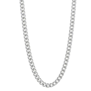 Made in Italy - 925 Sterling Silver 2 Sturdy 2 mm Thick Unisex Curbs Chain Necklace - GCH020