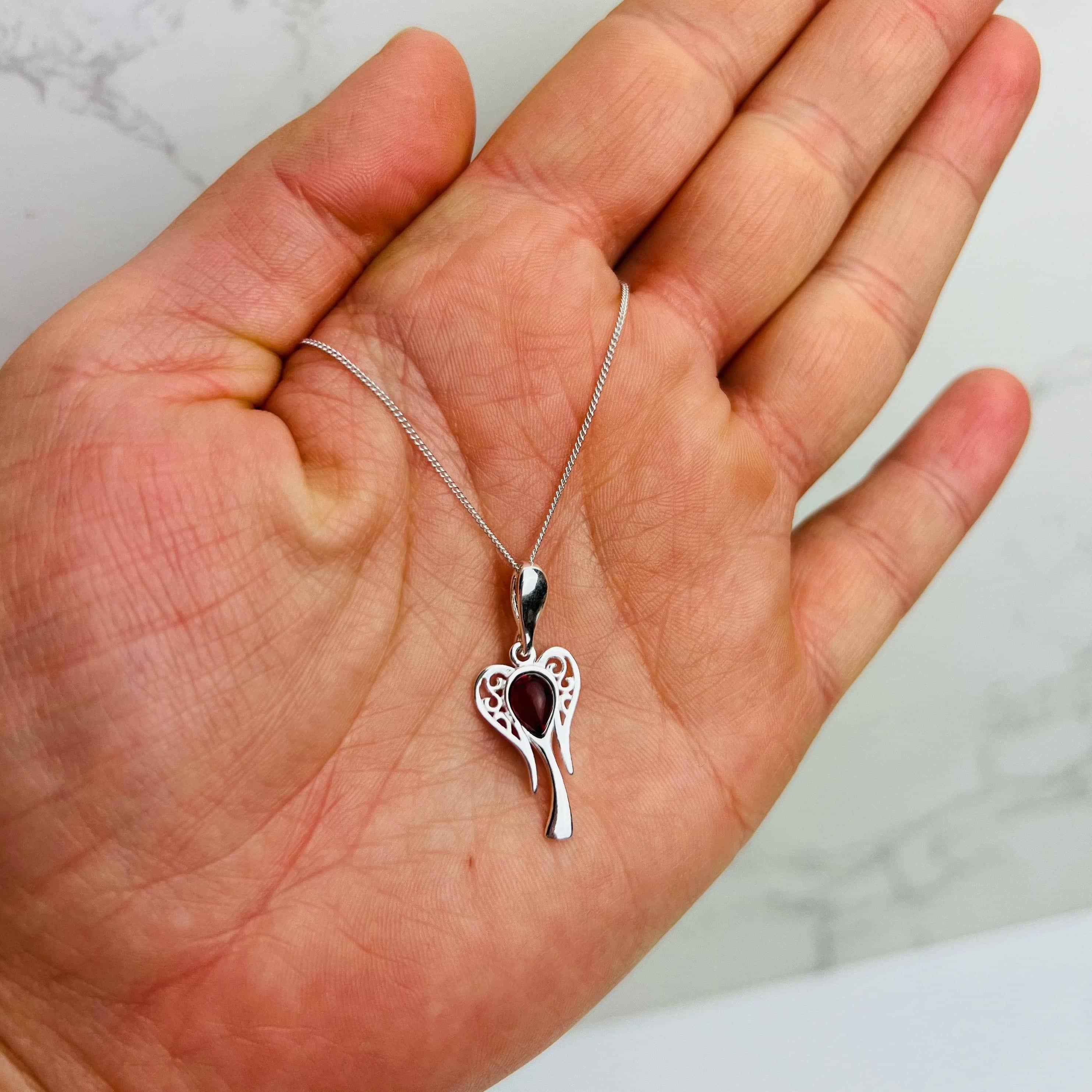 925 Sterling Silver Lucky Angel with Baltic Amber - GL383