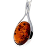 925 Sterling Silver & Baltic Amber Classic Pendant - 1835