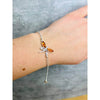 Beautiful Designer Silver Butterfly Bracelet set with Baltic Amber - GL534