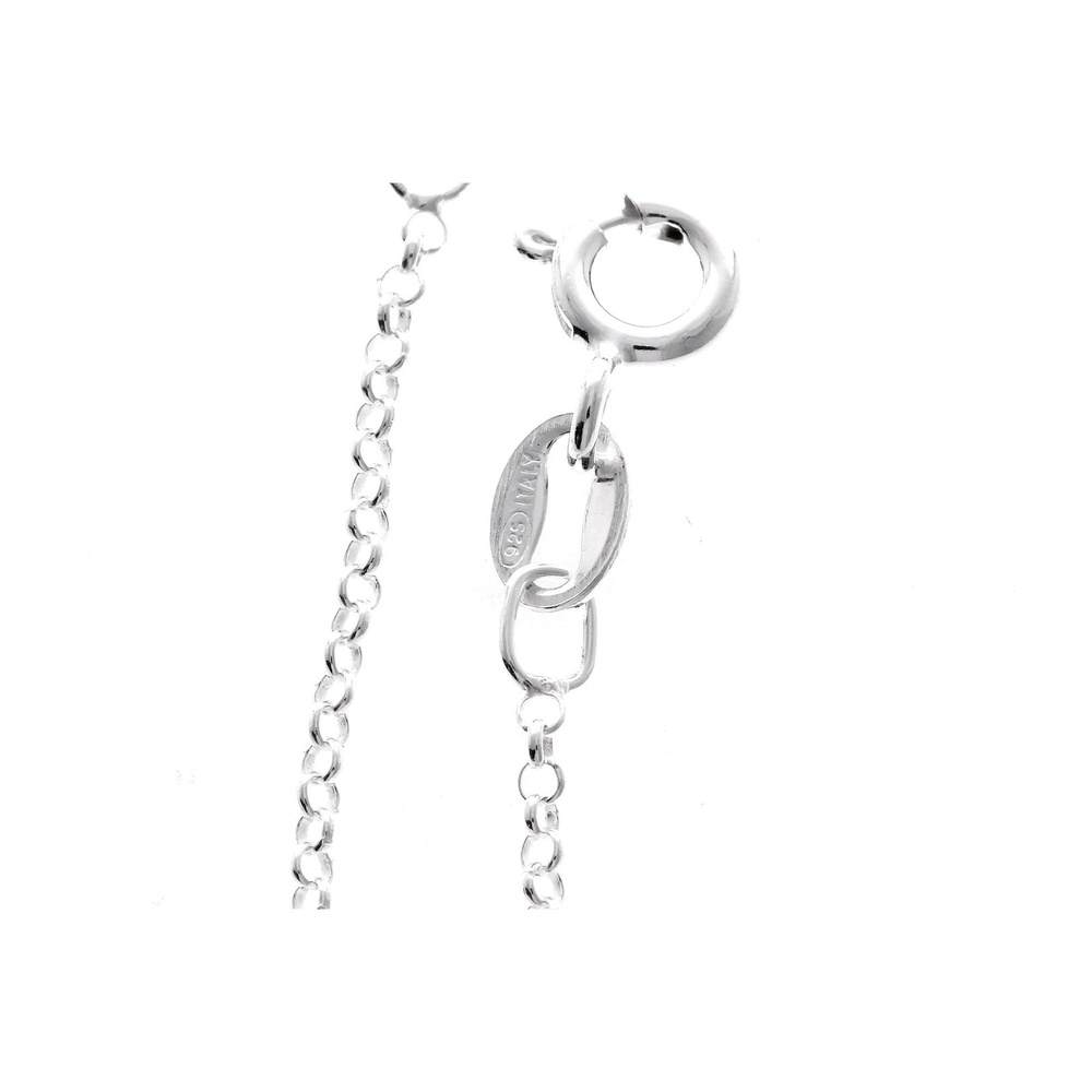 Made in Italy - 925 Sterling Silver Delicate Belcher-Rolo chain- GCH006