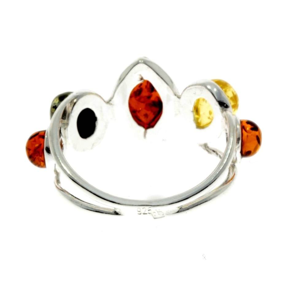 925 Sterling Silver & Baltic Amber Classic Ring - M722