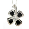 925 Sterling SIlver & Genuine Baltic Amber Lucky Clover Pendant  - GL283