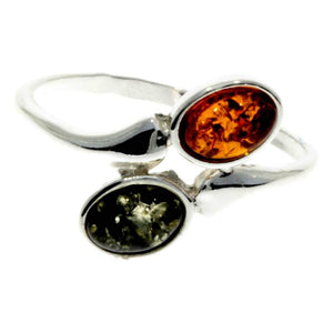 925 Sterling Silver & Baltic Amber Classic Ring - M721