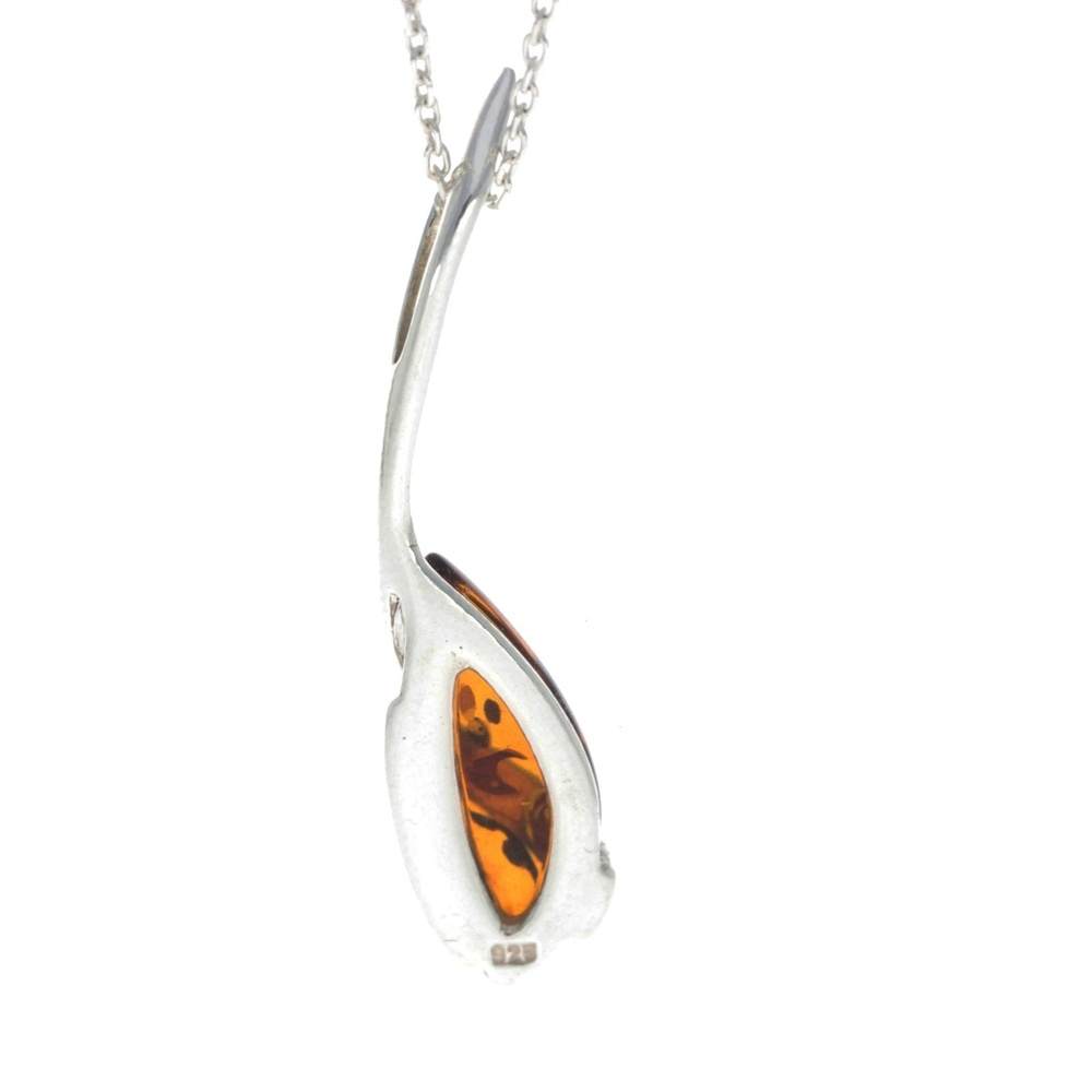 Designer Pendant with Baltic Amber Gemstone - GL307