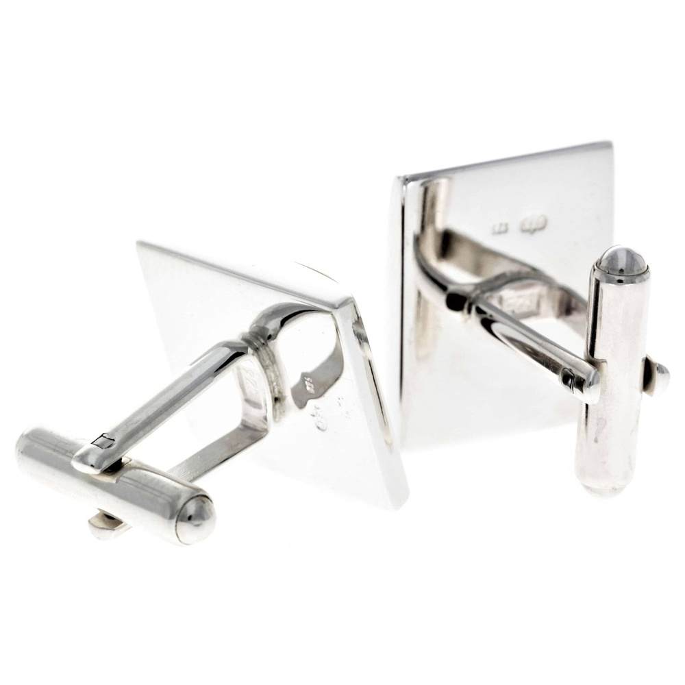 925 Sterling Silver & Baltic Amber Classic Cufflinks - AAC004