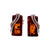 925 Sterling Silver & Baltic Amber Modern Studs Earrings - GL005