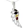 925 Sterling Silver Lucky Angel Wing with Baltic Amber - GL367