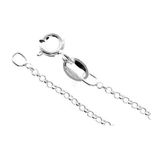 Made in Italy - 925 Sterling Silver Delicate Belcher-Rolo chain- GCH006