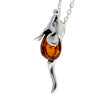 925 Sterling Silver & Baltic Amber Little Mouse Pendant - GL2009
