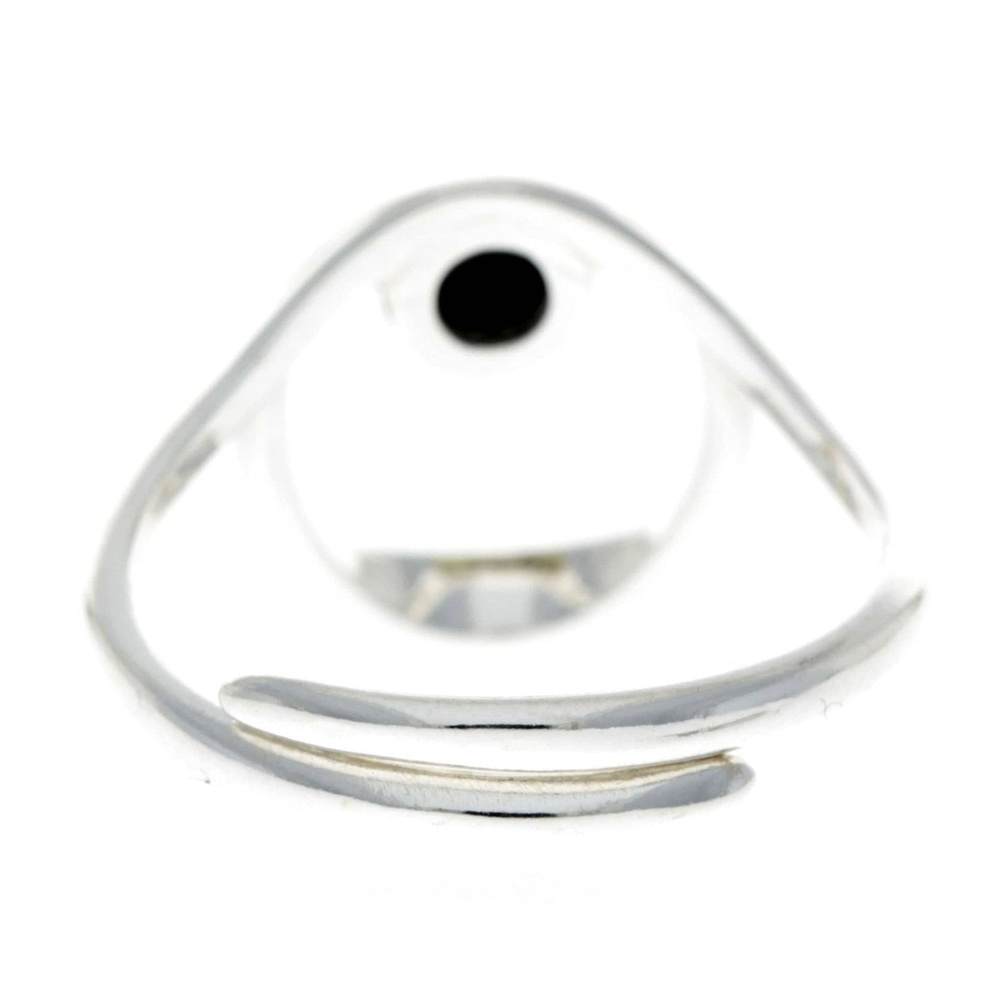 925 Sterling Silver & Baltic Amber Modern Designer Ring - GL718