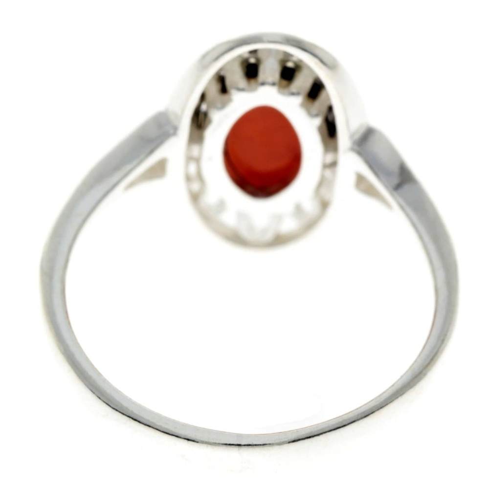 925 Sterling Silver & Baltic Amber Modern Ring - GL701