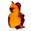 Figurine Superb Quality Handmade Natural Carved Panda made of Genuine Baltic Amber - CRV82