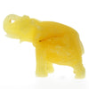 Figurine Superb Quality Handmade Natural Carved Elephant made of Genuine Baltic Amber - CRV93