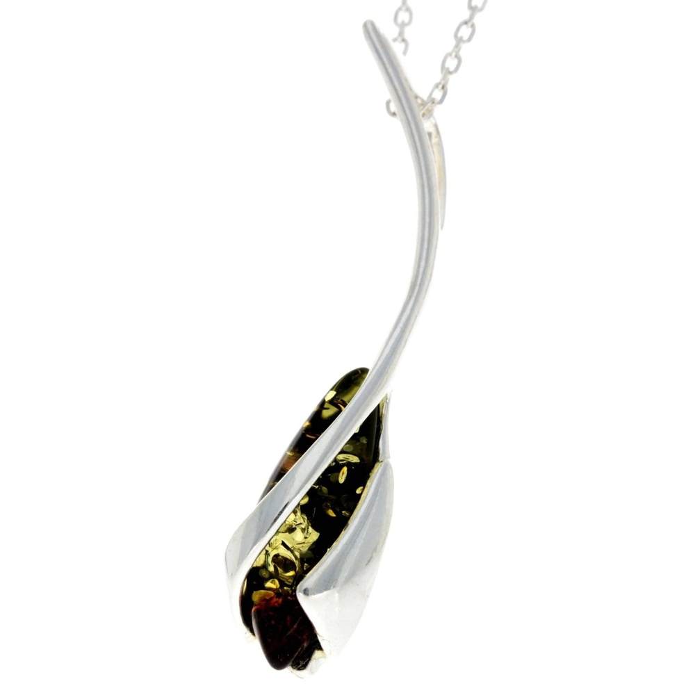 Designer Pendant with Baltic Amber Gemstone - GL307