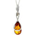 925 Sterling Silver Modern Pendant with Baltic Amber - GL381