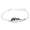 Beautiful Designer Silver Angel Wing Bracelet set with Baltic Amber - GL559