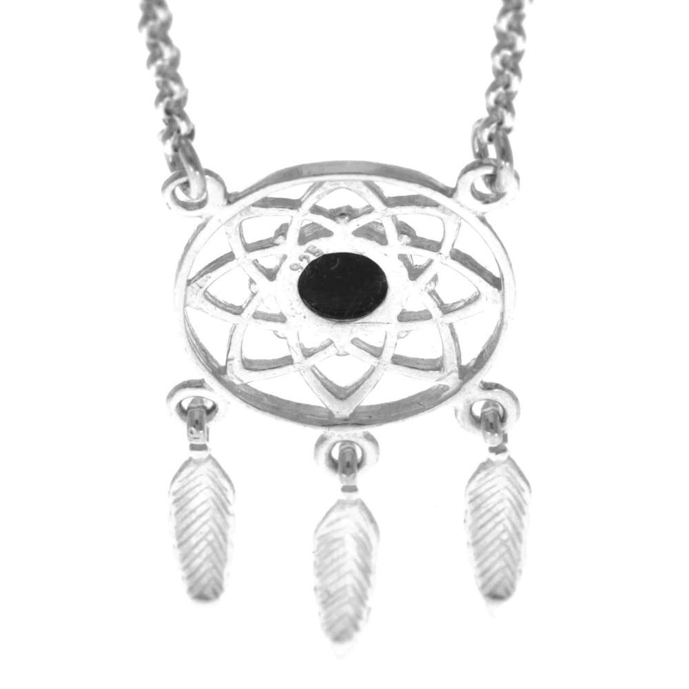 925 Sterling Silver & Genuine Baltic Amber Celtic Modern Necklace - GL924