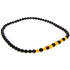 Genuine Baltic Amber Round Beads for Men / Unisex Beaded Necklace. MB025N