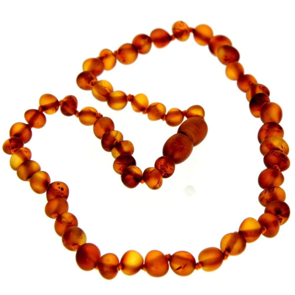 Genuine Baltic Amber Unpolished Raw Baroque Beaded Necklace in various colours & sizes. All beads knotted in between.