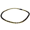 Genuine Baltic Amber Round Faceted Beads for Men / Unisex Beaded Necklace - FACNG18