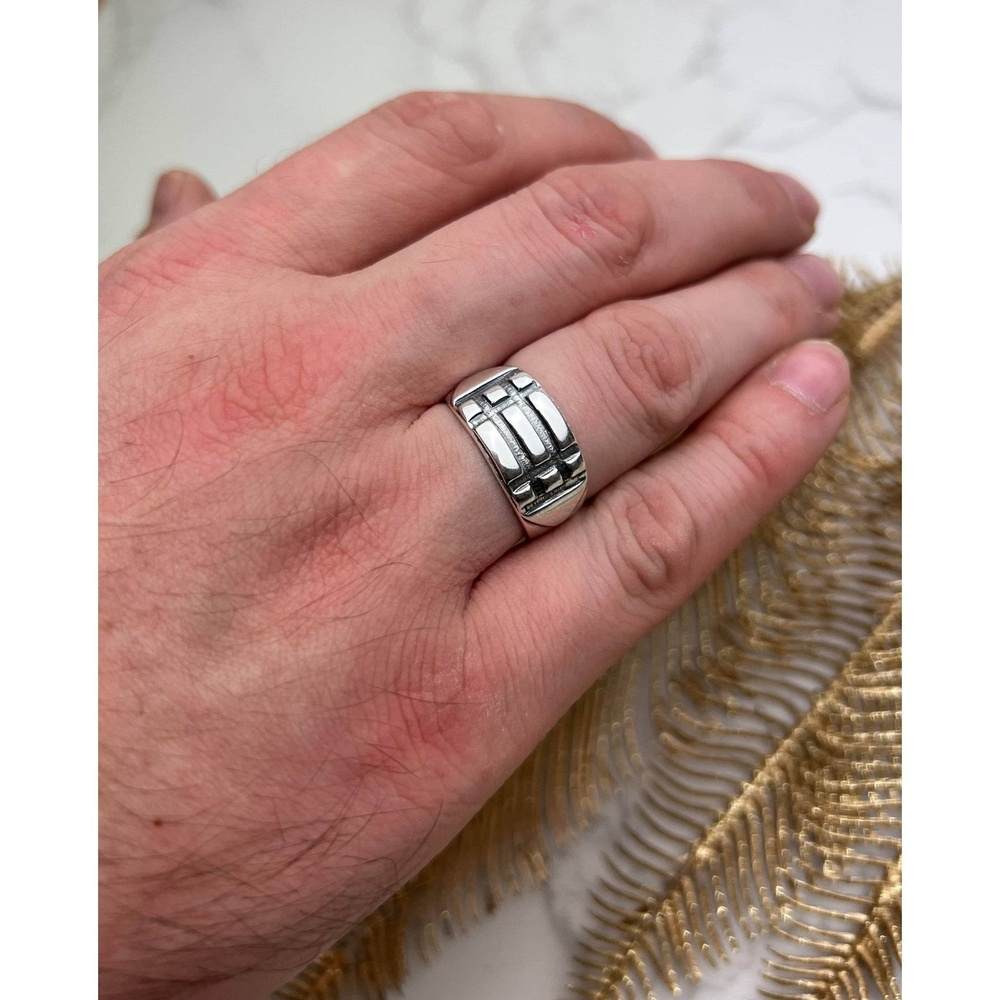 Atlanta Ring - 925 Sterling Silver Adjustable Ring for Men - P-144-R