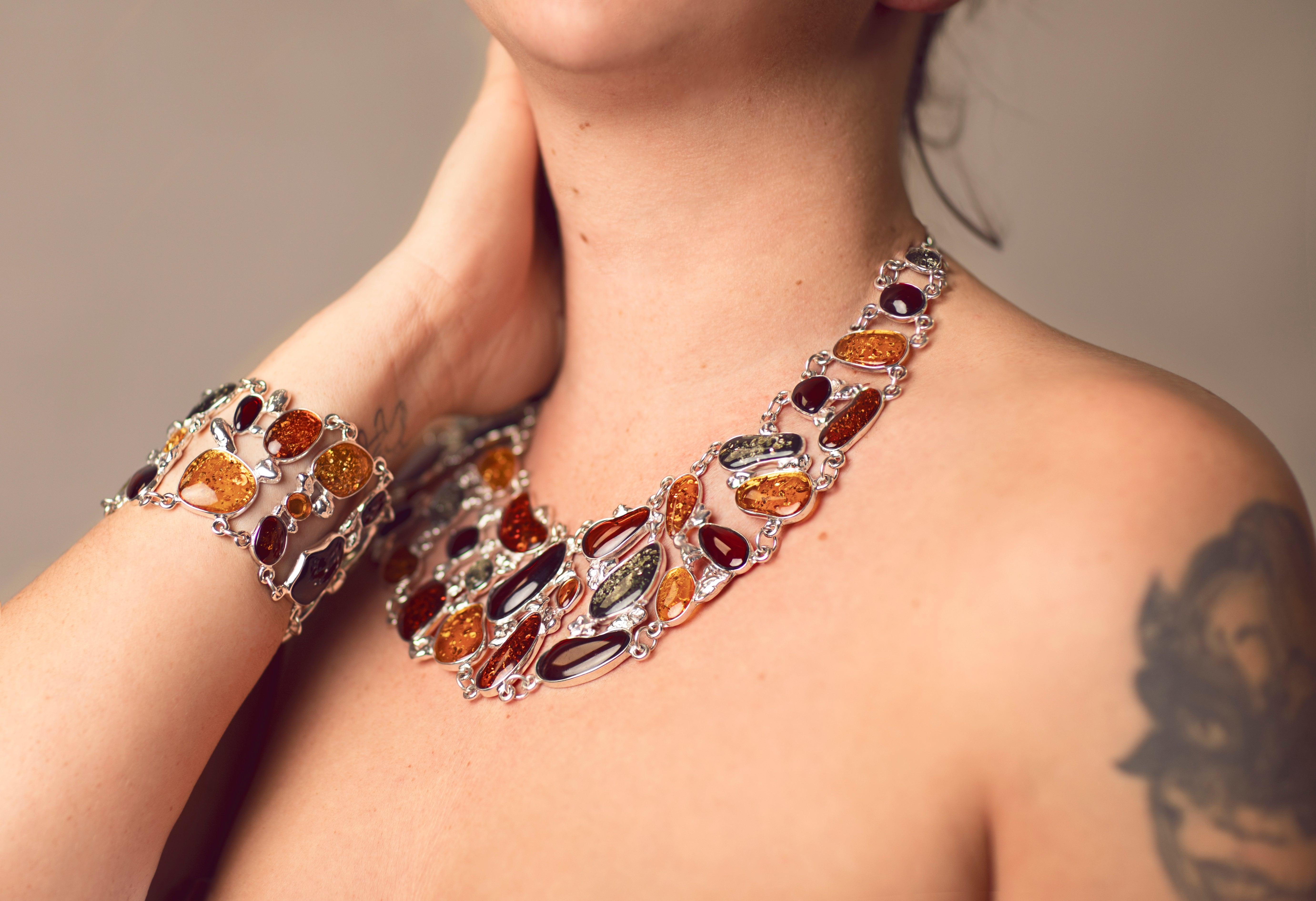 Silver & Baltic Amber Necklaces - SilverAmberJewellery