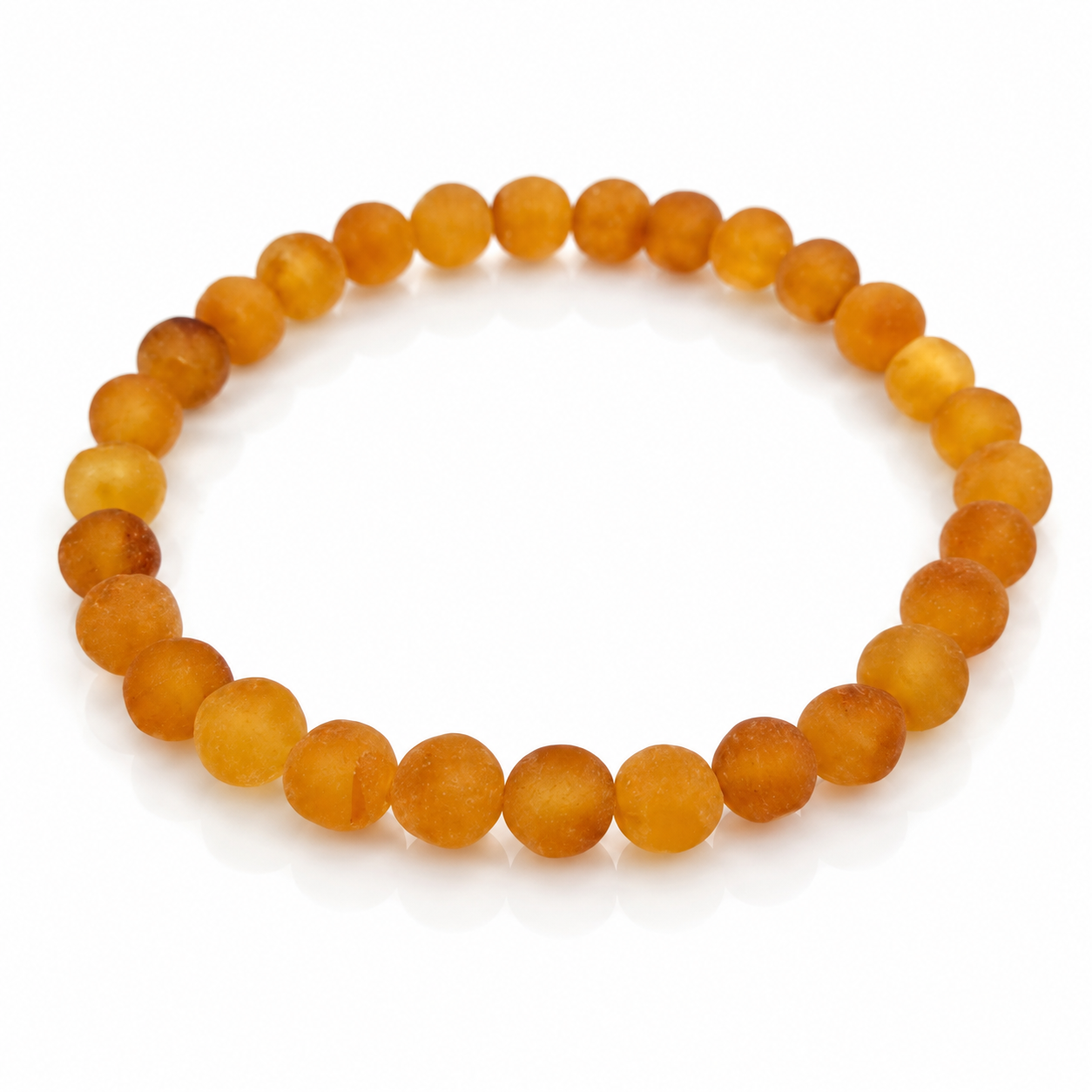 Genuine Natural Raw Baltic Amber Irregular Cabochons Luxurious Bracelet - JBT001