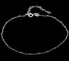 Load image into Gallery viewer, 925 Sterling Silver Anti-Tarnish Plated Plain Anklet Bracelet Silver Beads with extender - GA-ANK1