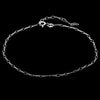Load image into Gallery viewer, 925 Sterling Silver Anti-Tarnish Plated Plain Anklet Bracelet with extender - GA-ANK2