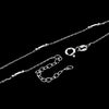 Load image into Gallery viewer, 925 Sterling Silver Anti-Tarnish Coated Triple Beads Plain Anklet Bracelet with extender - GA-ANK5