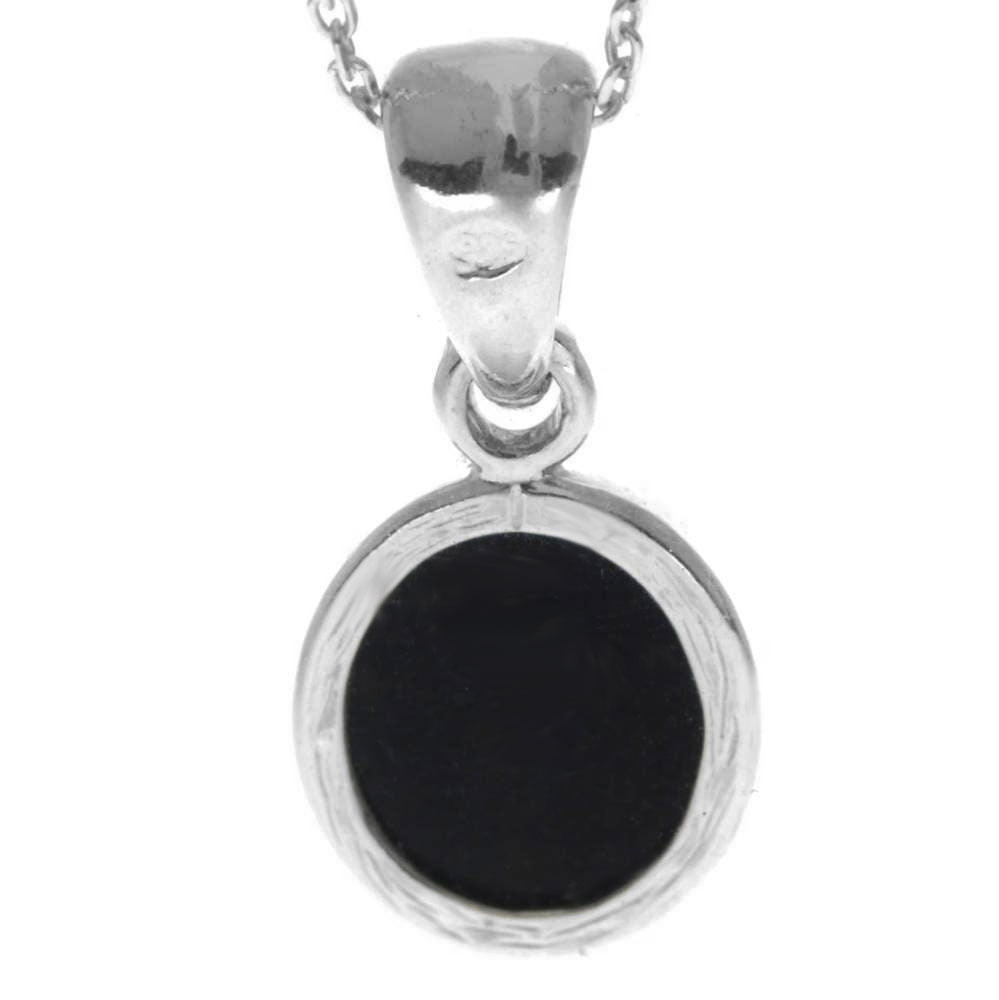 925 Sterling Silver & Genuine Baltic Amber Classic Oval Designer Pendant - 396