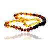 Genuine Baltic Amber Polished Baroque 8-10 mm Beaded Necklace in various colours & sizes. All beads knotted in between.