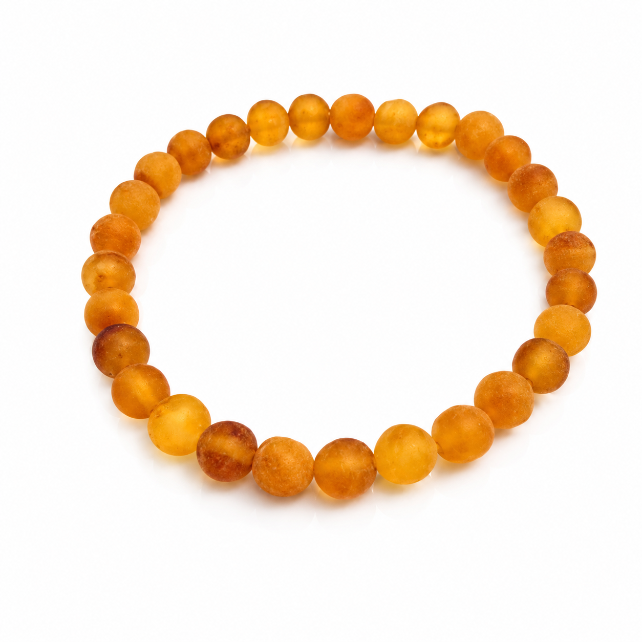 Genuine Natural Raw Baltic Amber Irregular Cabochons Luxurious Bracelet - JBT001