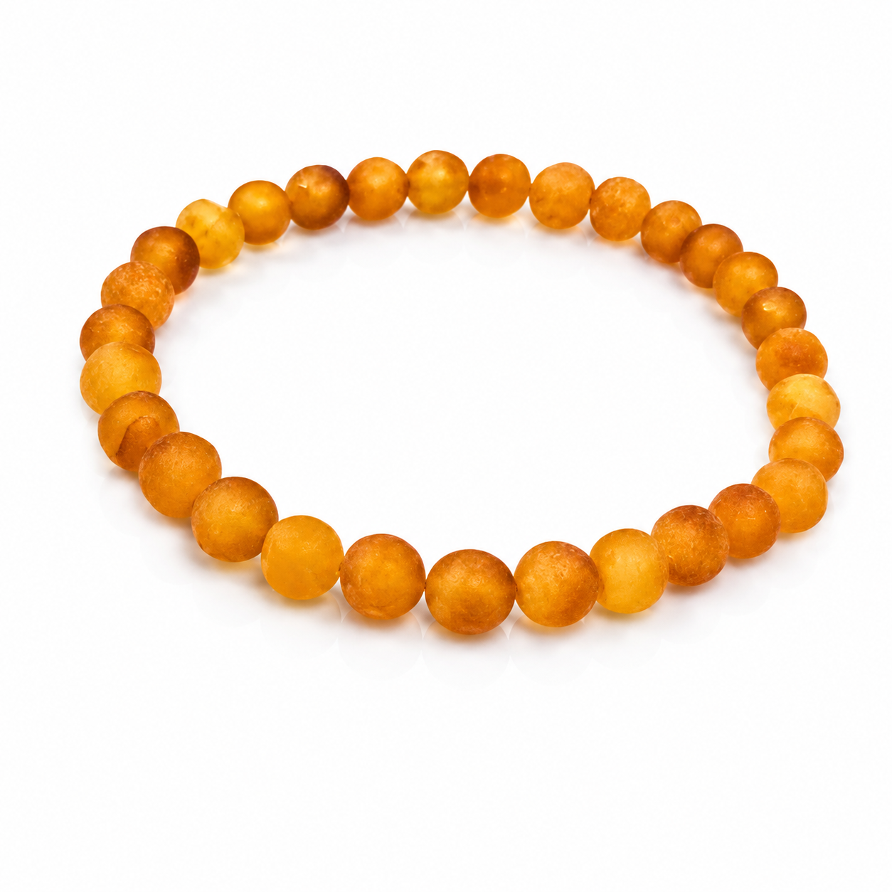 Genuine Natural Raw Baltic Amber Irregular Cabochons Luxurious Bracelet - JBT001