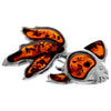 Load image into Gallery viewer, 925 Sterling Silver &amp; Genuine Baltic Amber Exclusive Fish Brooch - AD803