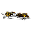 Load image into Gallery viewer, 925 Sterling Silver &amp; Genuine Baltic Amber Exclusive Fish Brooch - AD803
