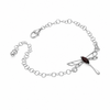925 Sterling Silver & Baltic Amber Modern Dragonfly Adjustable Bracelet - AXB1