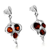 Load image into Gallery viewer, 925 Sterling Silver &amp; Genuine Baltic Amber Classic Drop Earrings - GL1030