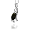 925 Sterling Silver & Baltic Amber Lucky Elephant Pendant - GL2007