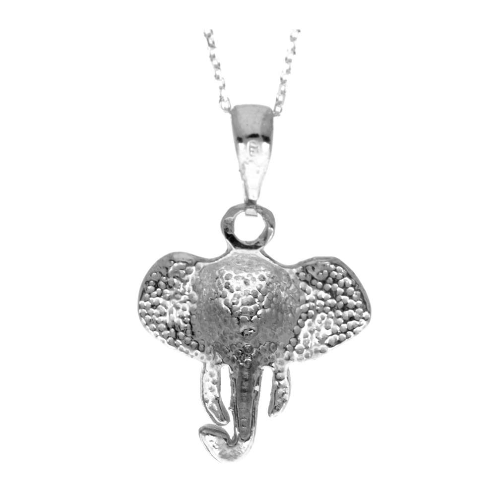 925 Sterling Silver Classic Elephant Pendant - GS205