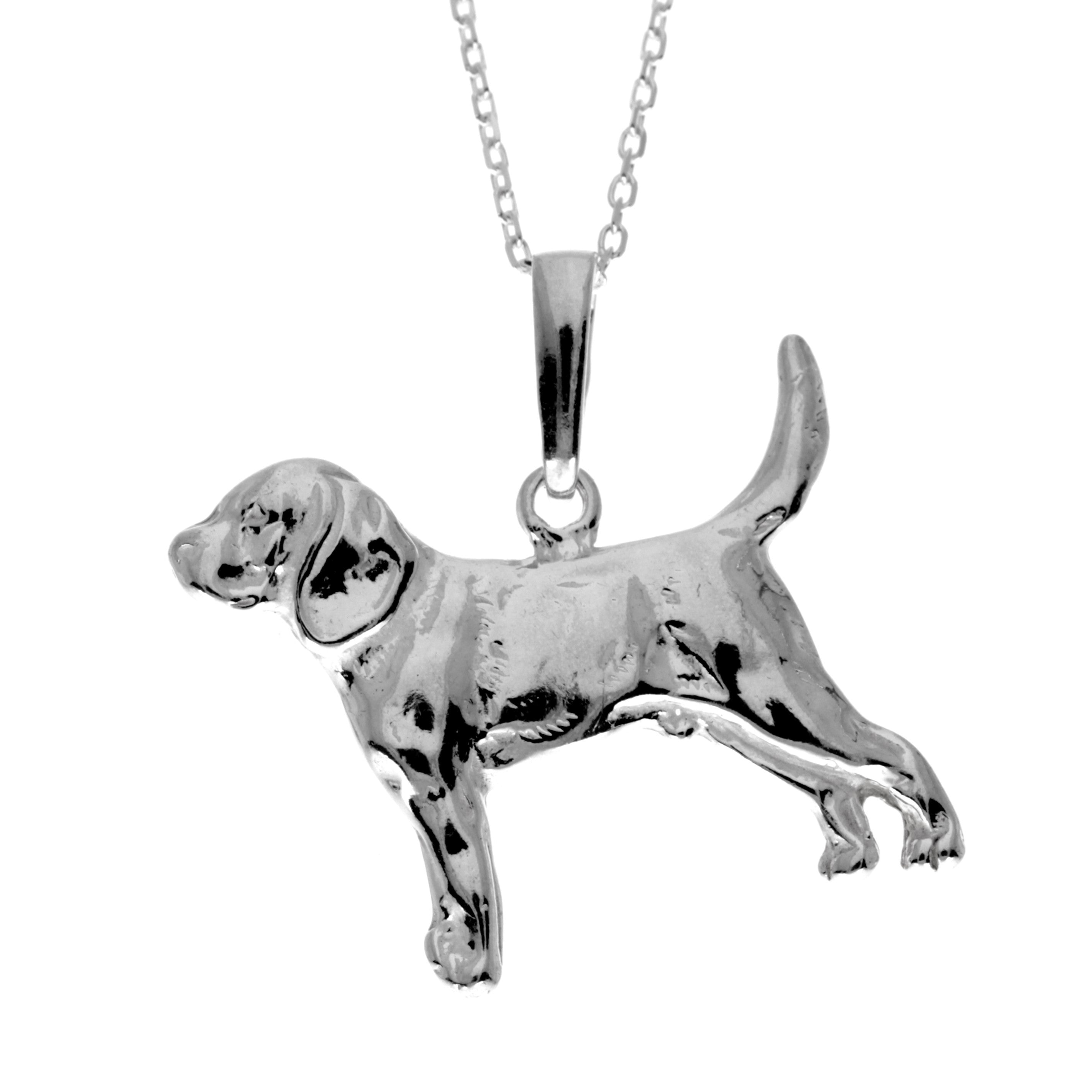 925 Sterling Silver Classic Dog Pendant  - GS206