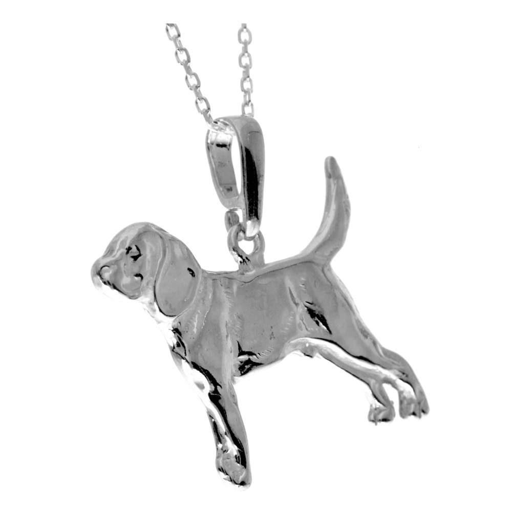 925 Sterling Silver Classic Dog Pendant - GS206