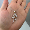 Load image into Gallery viewer, 925 Steling Silver &amp; Genuine Baltic Amber Lizzard Pendant - GL2058