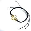 Genuine Baltic Amber Adjustable Bracelet for Men with Amber Cross - MB021