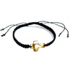 Genuine Baltic Amber Adjustable Bracelet for Men with Amber Cross - MB021